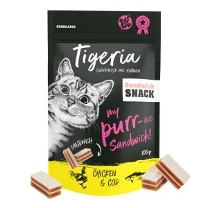100g Sandwich Snack kana & turska Tigeria-kissanherkut