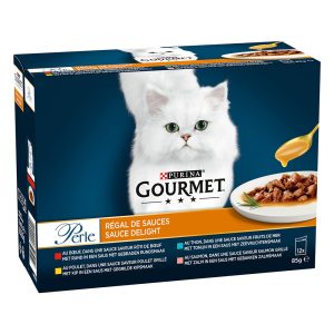 12x85g kastikenautinto Gourmet Perle -kissanruoka