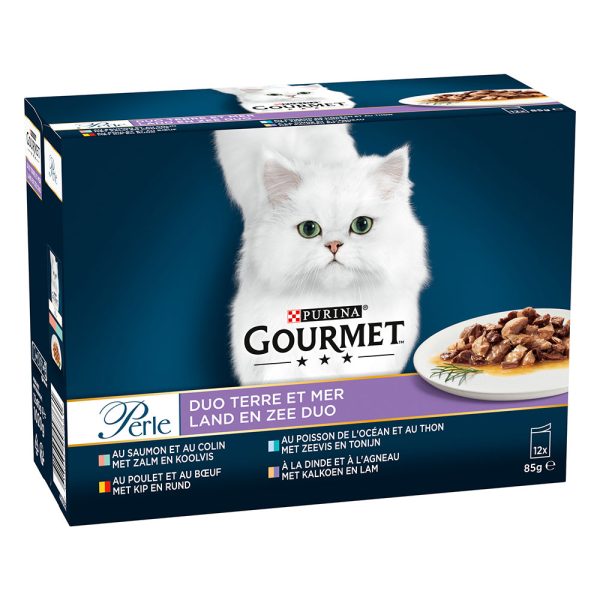 12x85g duo Gourmet Perle -kissanruoka