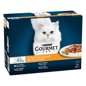 12x85g suikaleita kastikkeessa Gourmet Perle -kissanruoka