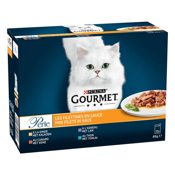 12x85g suikaleita kastikkeessa Gourmet Perle -kissanruoka