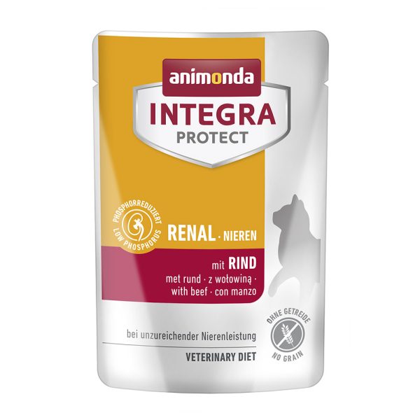 24x85g Animonda Integra Protect Adult Renal nauta kissan märkäruoka