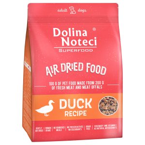 1kg Dolina Noteci Superfood Adult, ankan kanssa, koiran kuivamuonaa