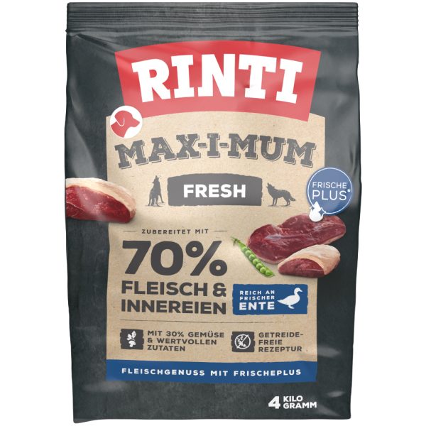 4kg RINTI Max-I-Mum ankka koiran kuivaruoka