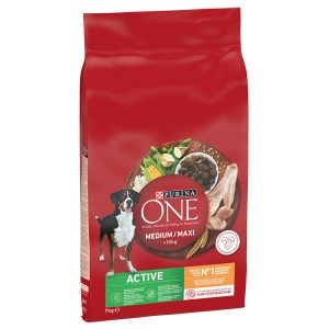 7kg Purina One Medium/Maxi Active kana koiranruoka kuiva