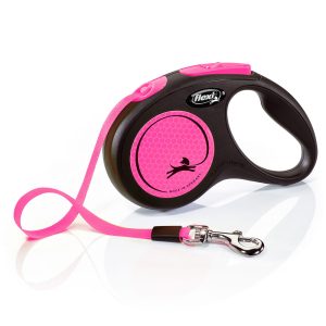 flexi New Neon nauhatalutin M, 5m pinkki