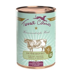 6x400g nauta, kesäkurpitsa, kurpitsa & oregano Terra Canis -koiranruoka
