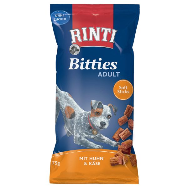 75g RINTI Bitties Adult kana & juusto koiranherkut