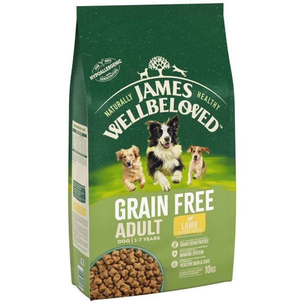 10kg Adult GrainFree Lamb & Vegetable James Wellbeloved Koiranruoka