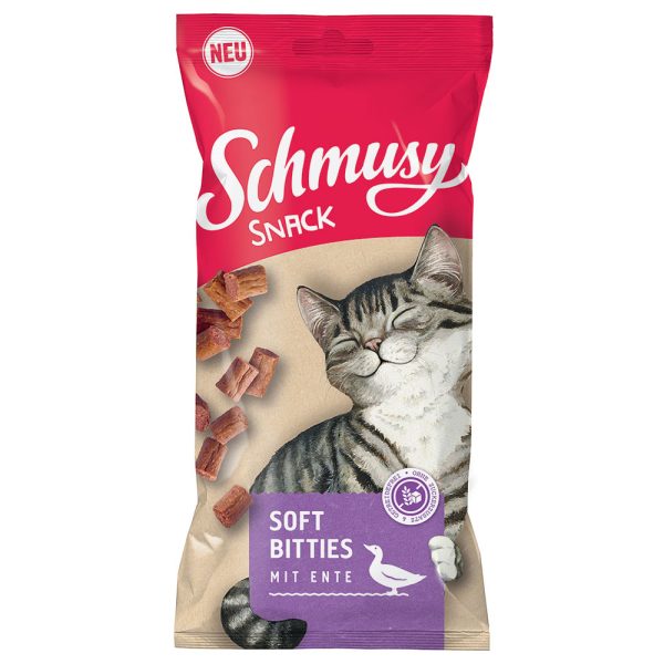 60g Schmusy Snack Soft Bitties ankka kissanherkku
