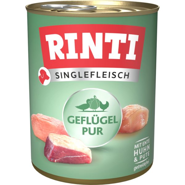 12 x 800 g siipikarja RINTI Single Exclusive koiranruoka