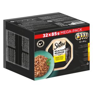 32 x 85 g Sheba-rasialajitelma Selection in Sauce kissan märkäruoka
