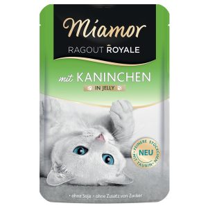 22x100g Ragout Royale in Gravy tai Jelly kaninliha, in Jelly Miamor Kissanruoka