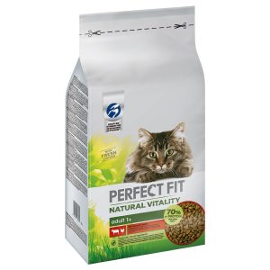 2x6kg Natural Vitality Adult 1+ nauta & kana Perfect Fit kissanruoka