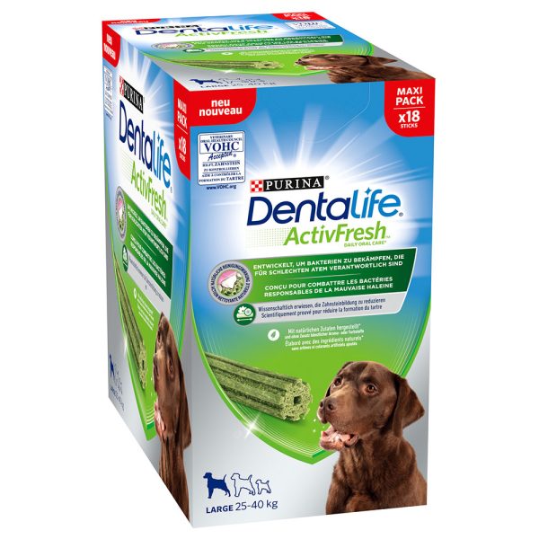 36 kpl Purina Dentalife Active Fresh Daily Oral Care hampaiden hoitoherkku koira