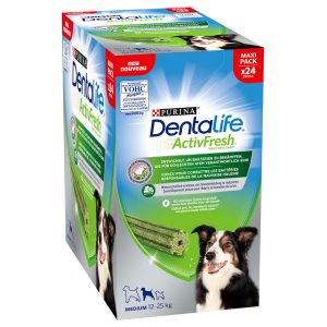 24 kpl Purina Dentalife Active Fresh Daily Oral Care hampaanhoitoherkku koira