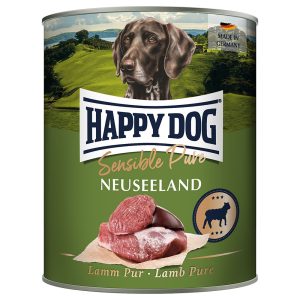 12 x 800g New Zealand lammas Happy Dog Sensible Pure koiranruoka
