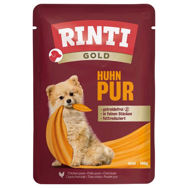 10 x 100g kana RINTI Gold koiran märkäruoka