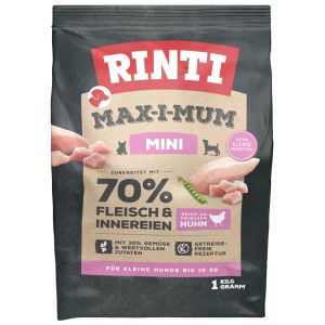 1kg kana Max-I-Mum Mini Adult RINTI koiranruoka