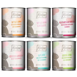 6x800g Mixpack MjAMjAM 6 lajiketta kissan märkäruokaa