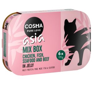 24x170g hyytelölajitelma Cosma Asia -kissanruoka