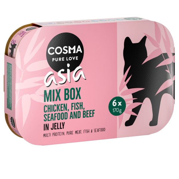 24x170g hyytelölajitelma Cosma Asia -kissanruoka