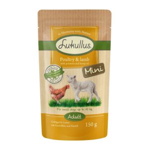 12x150g siipikarja & lammas Lukullus-koiranruoka