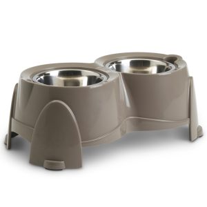2x0,85l Ergo Feeder ruokakuppiteline Ø15,5cm/18,5cm Savic koiralle