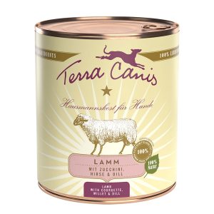 12x800g lammas, kesäkurpitsa, hirssi & tilli Terra Canis