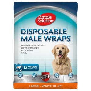 Simple Solution kertakäyttöinen vaippa uroksille L-koko: 45-69cm, 12 kpl