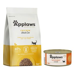 2kg+6x156 Adult Chicken + kana & kurpitsa Applaws Kissanruoka