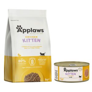 2kg+6x156 Kitten + kitten kananrinta Applaws Kissanruoka