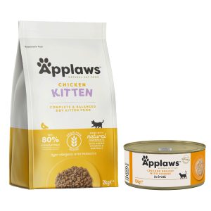 2kg+6x156 Kitten + kana & juusto Applaws Kissanruoka