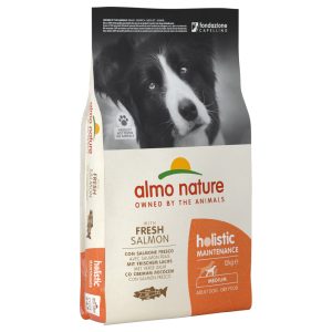 12kg Adult Salmon & Rice Medium Almo Nature Holistic koiranruoka