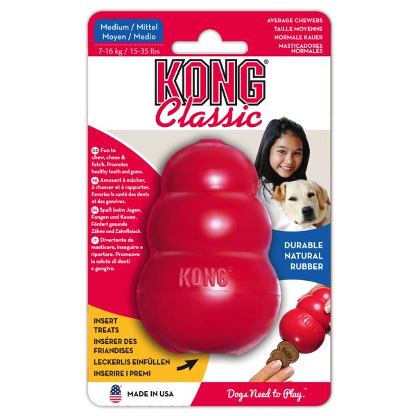KONG Classic, punainen medium, noin 8cm