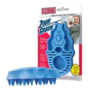 KONG Zoom Groom hierontaharja sininen koiralle