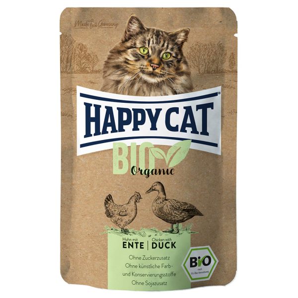 6x85g Bio Pouch luomukana Happy Cat -kissanruoka