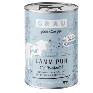 6x400g GRAU koiranruoka lammasta pellavaöljyllä