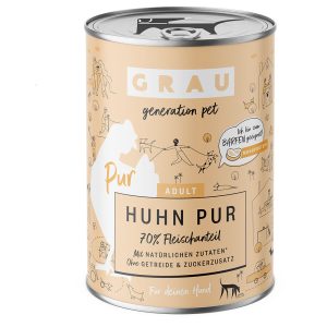 6x400g GRAU koiranruoka kanaa pellavaöljyllä
