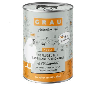 6x400g GRAU koiranruoka siipikarjaa palsternakalla & parsakaalilla
