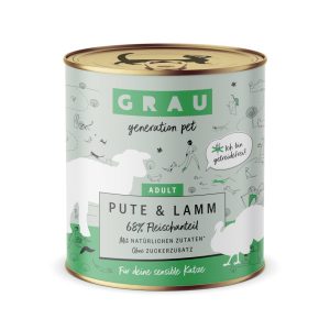6x800g kalkkuna & lammas Grau-kissanruoka