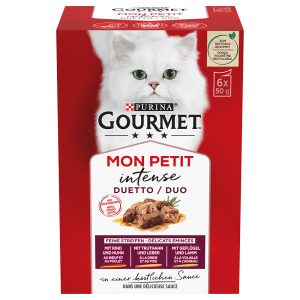 6x50g mix: duetto: nauta, kana Gourmet Mon Petit -kissanruoka