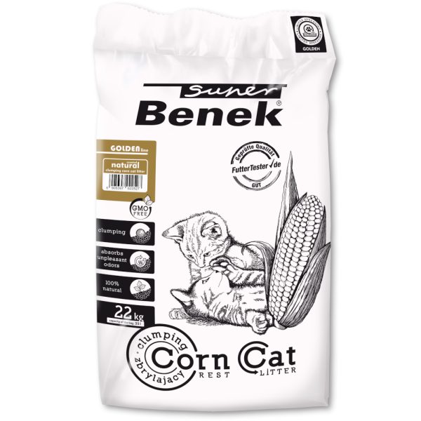 35l Super Benek Corn Cat Golden kissan kuivike Kultainen kissan kuivike