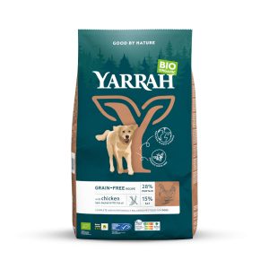 10kg Grain Free luomukana Yarrah Bio koiran kuivaruoka
