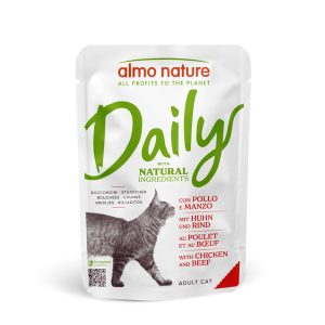 24x70g Pouch kana & nauta Almo Nature Daily Menu Kissanruoka