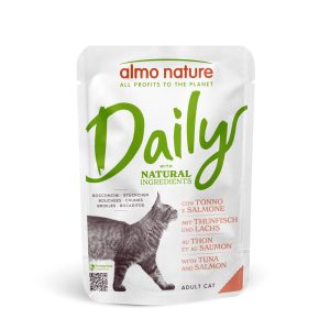 24x70g Pouch tonnikala & lohi Almo Nature Daily Menu Kissanruoka