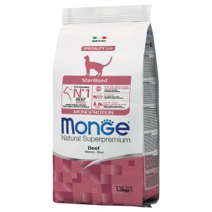 1.5kg Monge Monoproteiini steriloitu kissoille kissan kuivaruoka