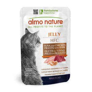 24x55g Jelly Pouch tonnikala, kana & kinkku Almo Nature HFC Kissanruoka