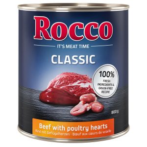 12 x 800g Rocco Classic, nauta ja siipikarjansydän