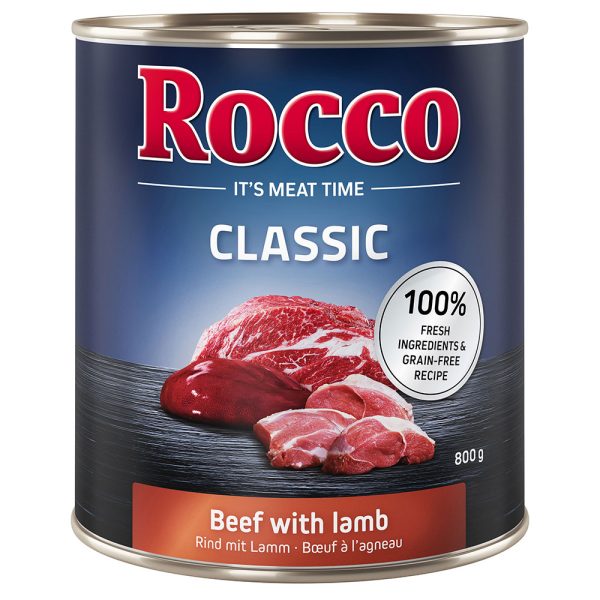12 x 800g Rocco Classic, nauta ja lammas